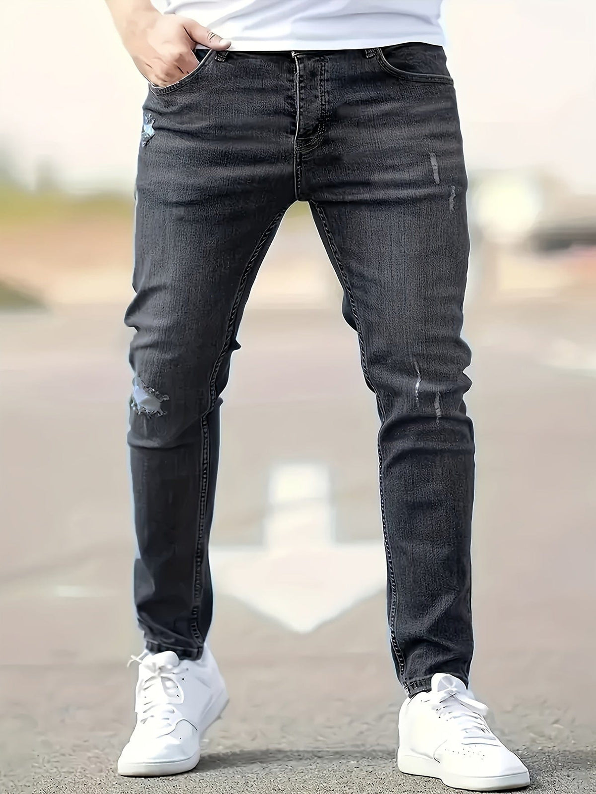 Alex - Jeans Slim Déchirés Tendance