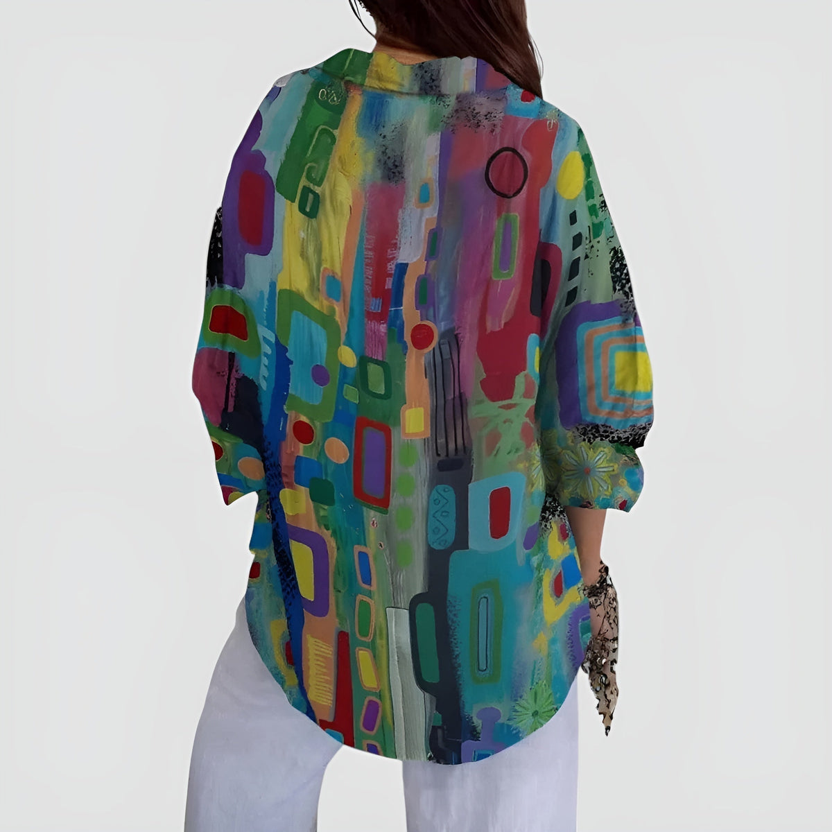 Cerelia - Blouse Légère Géométrique