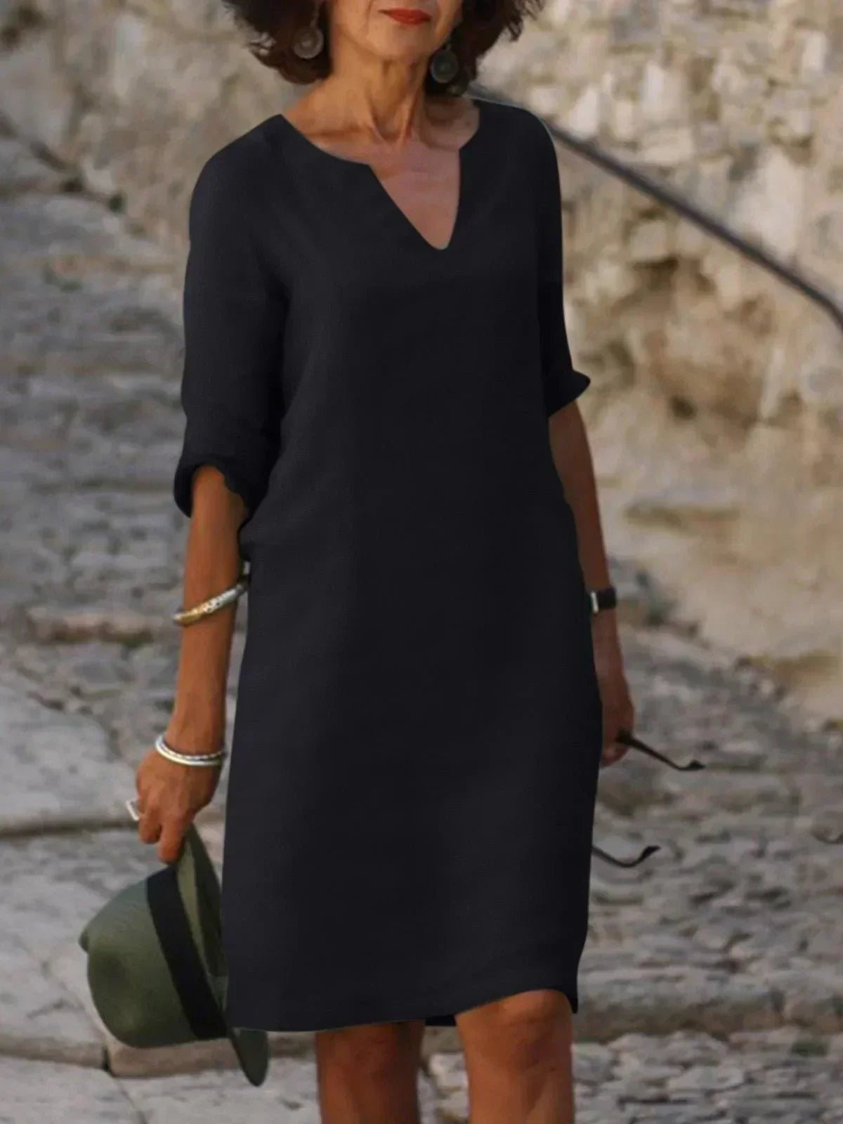 Maisonrivelle | Robe d'été féminine à col en V