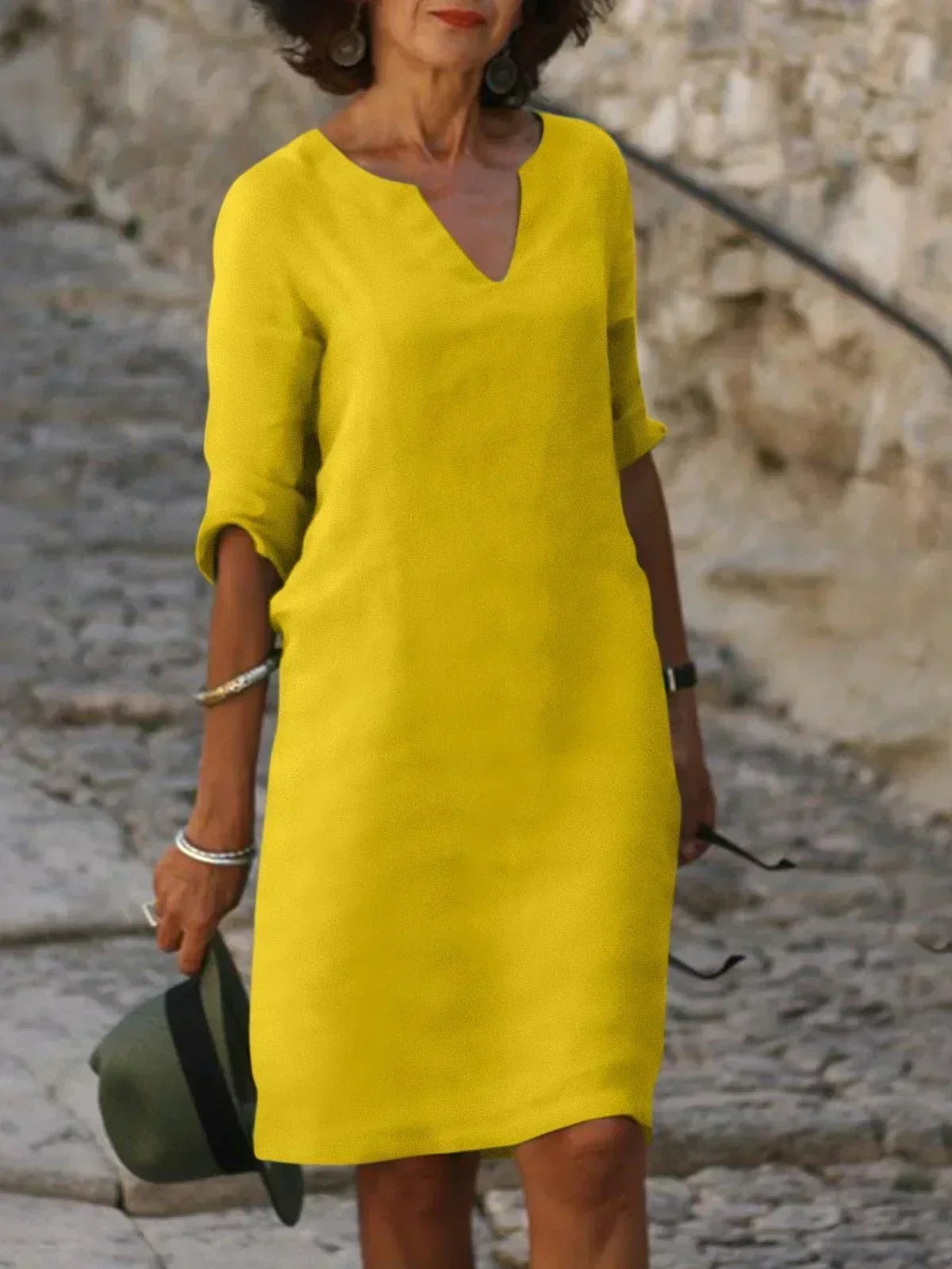 Maisonrivelle | Robe d'été féminine à col en V