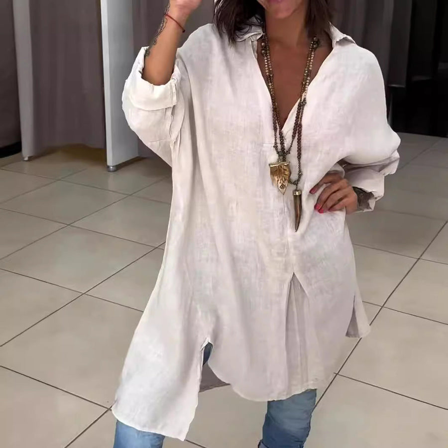 Melis -  Chemise d'été avec Décolleté en V